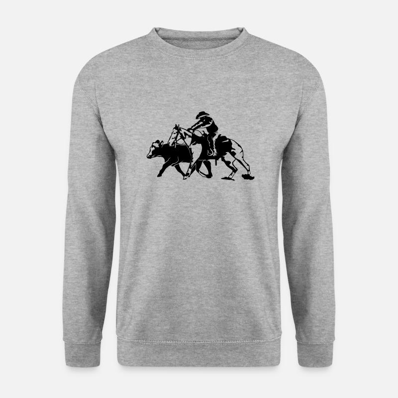 Reined Cowhorse - Unisex Pullover - Weißgrau meliert