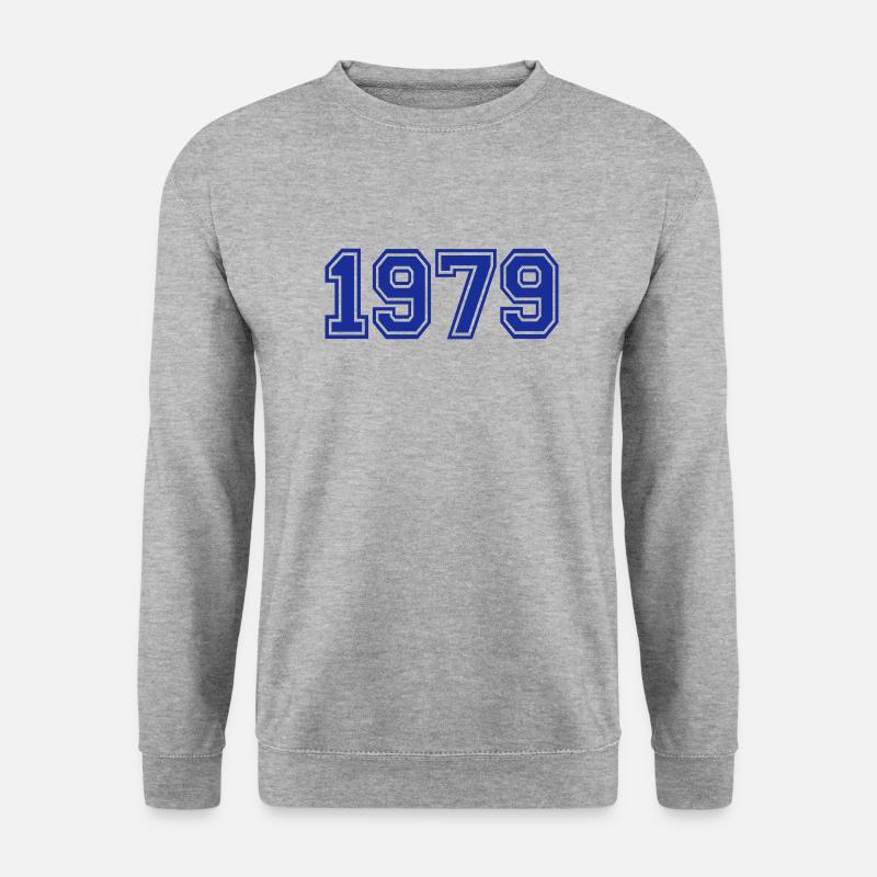 1979 - Unisex Pullover - Weißgrau meliert
