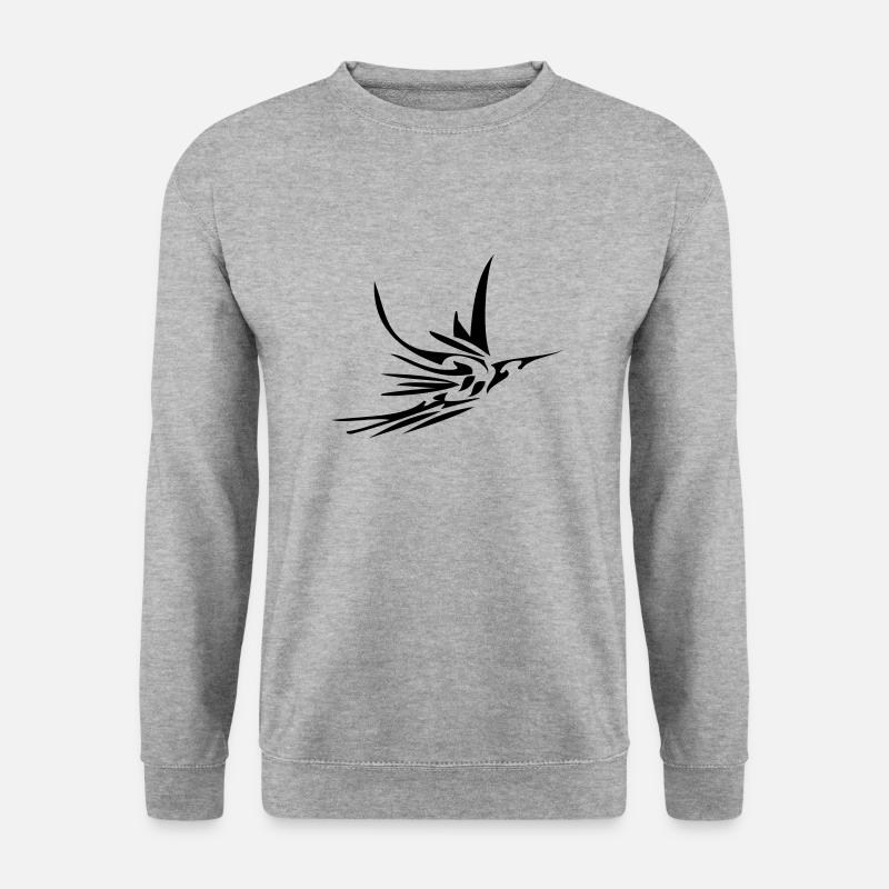 oiseautribal - Unisex Pullover - Weißgrau meliert