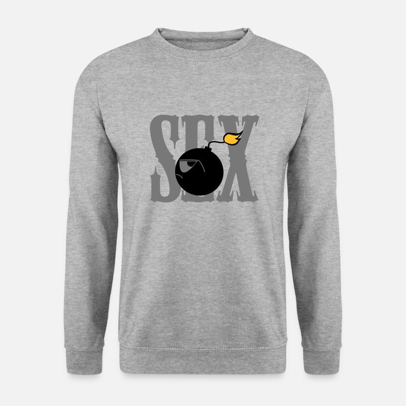 Sexbombe - Unisex Pullover - Weißgrau meliert