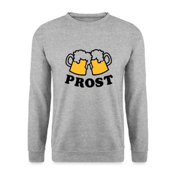 Bière - Sweat-shirt Unisexe - gris chiné - Devant - Alina (178cm) & Michal (187cm)