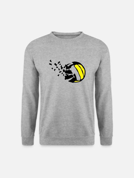 explosion volleyball destructurer destructi - Unisex Sweatshirt - salt & pepper