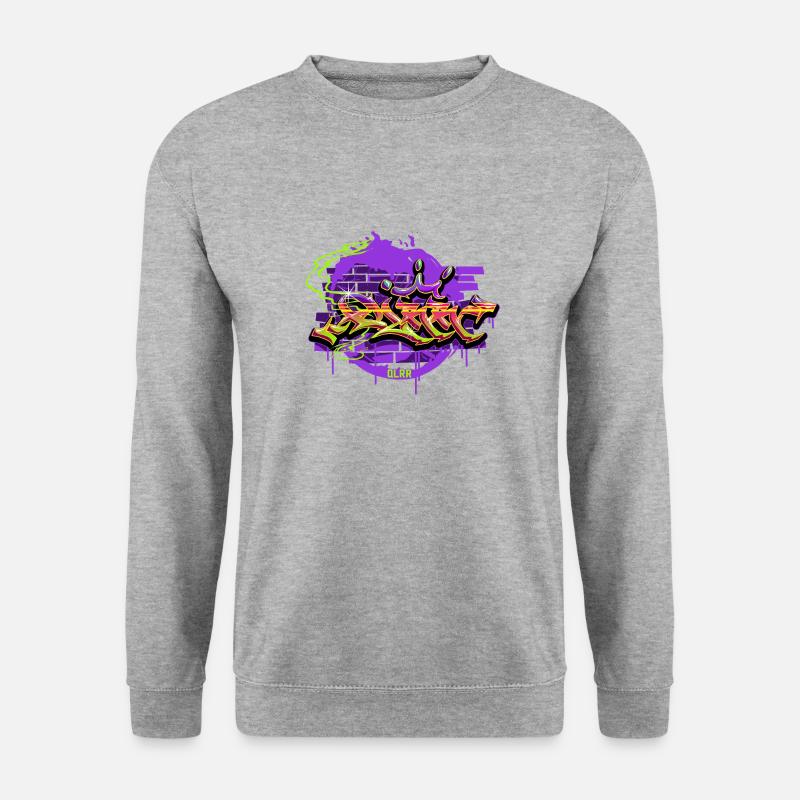 Graffiti - Unisex Pullover - Weißgrau meliert