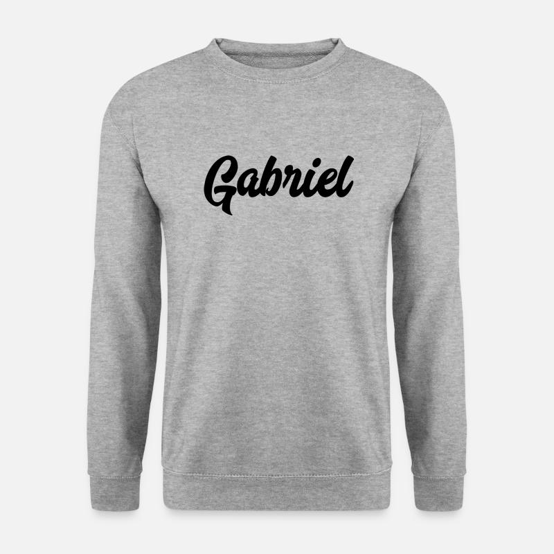 Gabriel Custom Text Birthday Name - Unisex Sweatshirt - salt & pepper