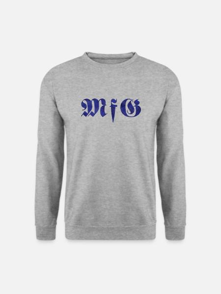 Mit freundlichen Grüßen - Unisex Pullover - Weißgrau meliert