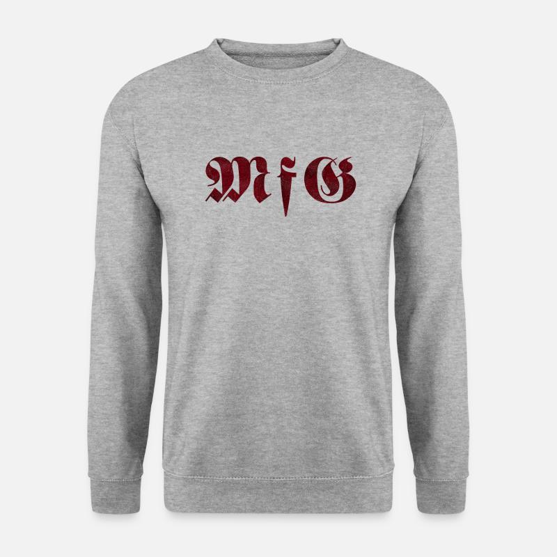 Mit freundlichen Grüßen - Unisex Pullover - Weißgrau meliert
