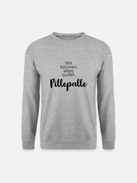 Pillepalle, Alleskönner, Perfektionist, Handwerker - Unisex Pullover - Weißgrau meliert