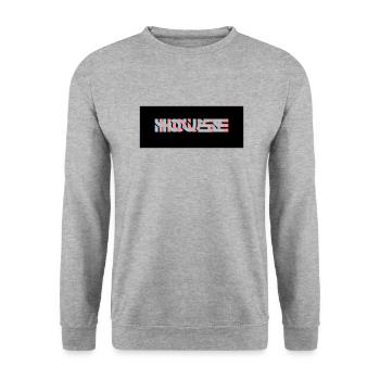 Logo de la maison à effets 3D - Sweat-shirt Unisexe - gris chiné - Devant - Alina (178cm) & Michal (187cm)