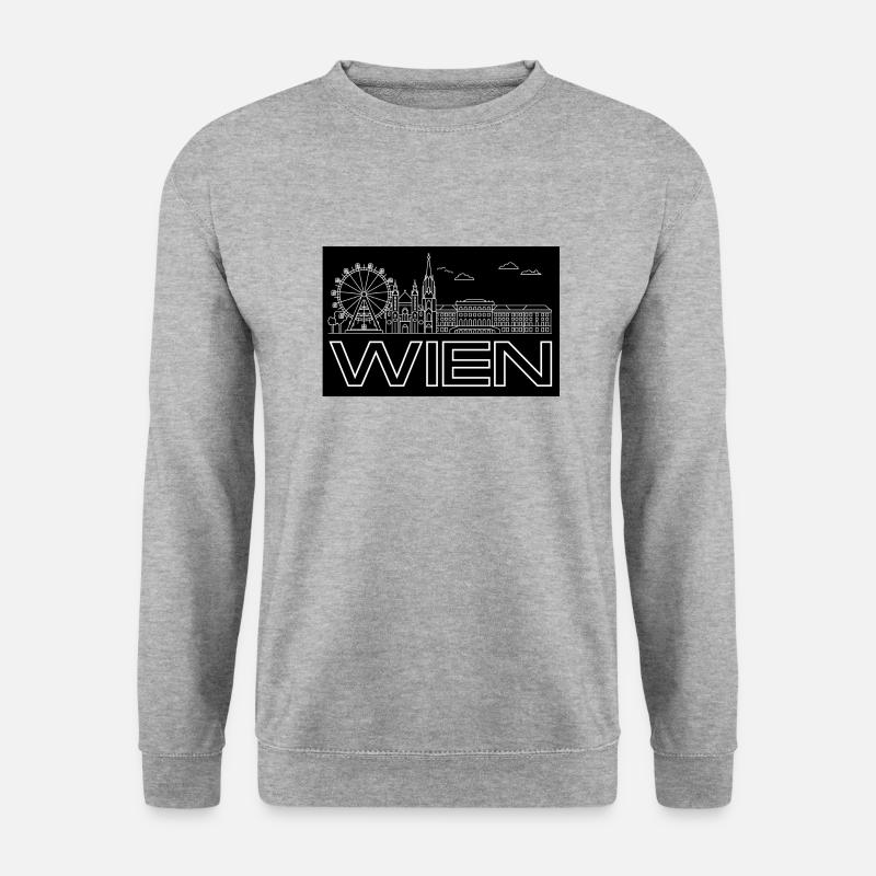 Vienna - with skyline - Unisex Sweatshirt - salt & pepper