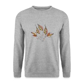 Liste - Unisex Pullover - Weißgrau meliert - Vorne - Alina (178cm) & Michal (187cm)