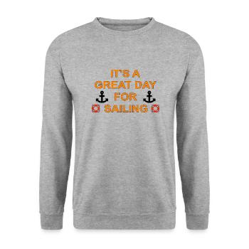 Voile - Sweat-shirt Unisexe - gris chiné - Devant - Alina (178cm) & Michal (187cm)