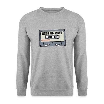 Best of 1983 - 40 Birthday Retro Gift Idea - Sweat-shirt Unisexe - gris chiné - Devant - Alina (178cm) & Michal (187cm)