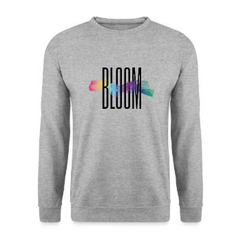 BLOOM - Unisex Sweatshirt - salt & pepper - Front - Alina (178cm) & Michal (187cm)