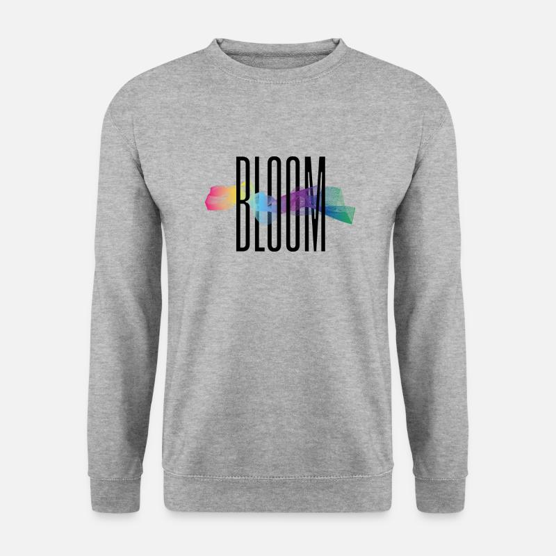 BLOOM - Unisex Pullover - Weißgrau meliert