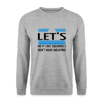blagues cool géniales paix pour paris dictons hippie - Sweat-shirt Unisexe - gris chiné - Devant - Alina (178cm) & Michal (187cm)