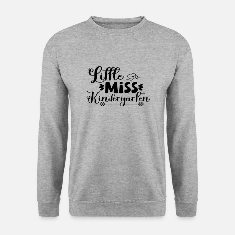 Little Miss Kindergarten - Unisex Pullover - Weißgrau meliert