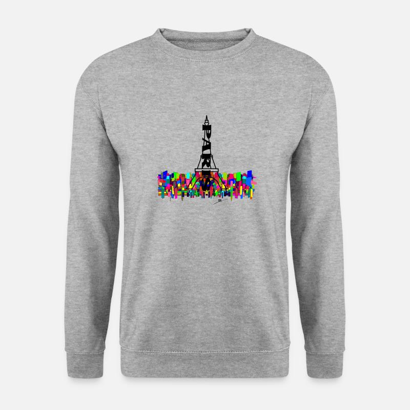 Art Eiffel Paris - Sweat-shirt Unisexe - gris chiné