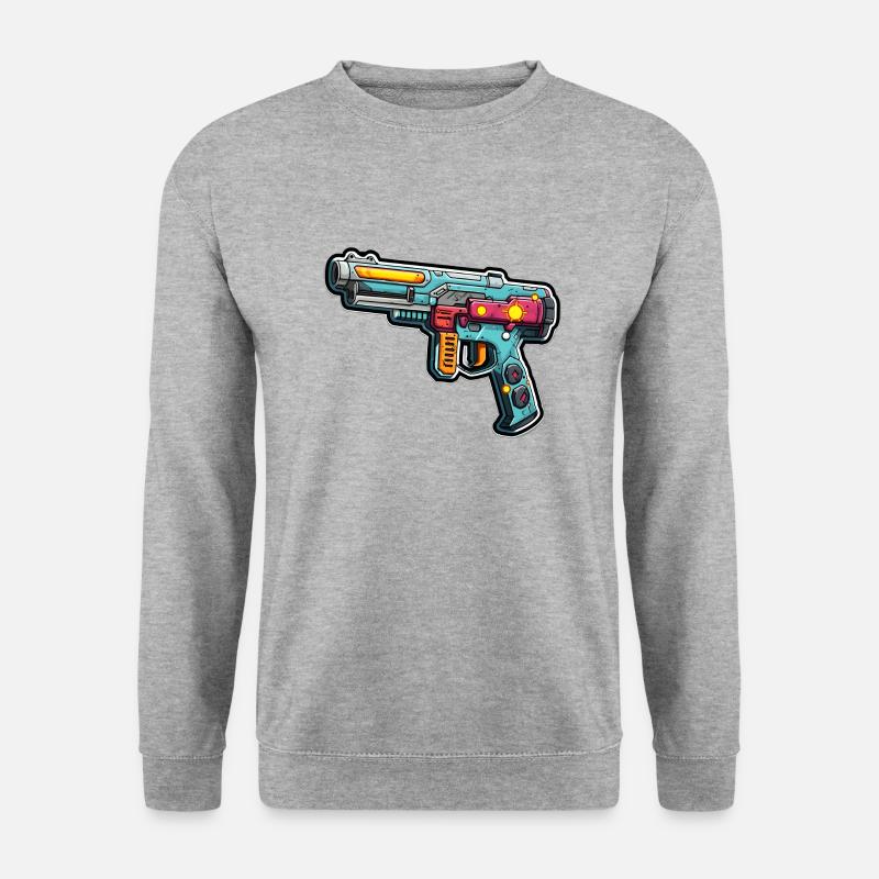Space weapons in graffiti style - Unisex Sweatshirt - salt & pepper