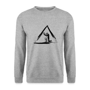 Paintball Airsoft - Unisex Sweatshirt - salt & pepper - Front - Alina (178cm) & Michal (187cm)