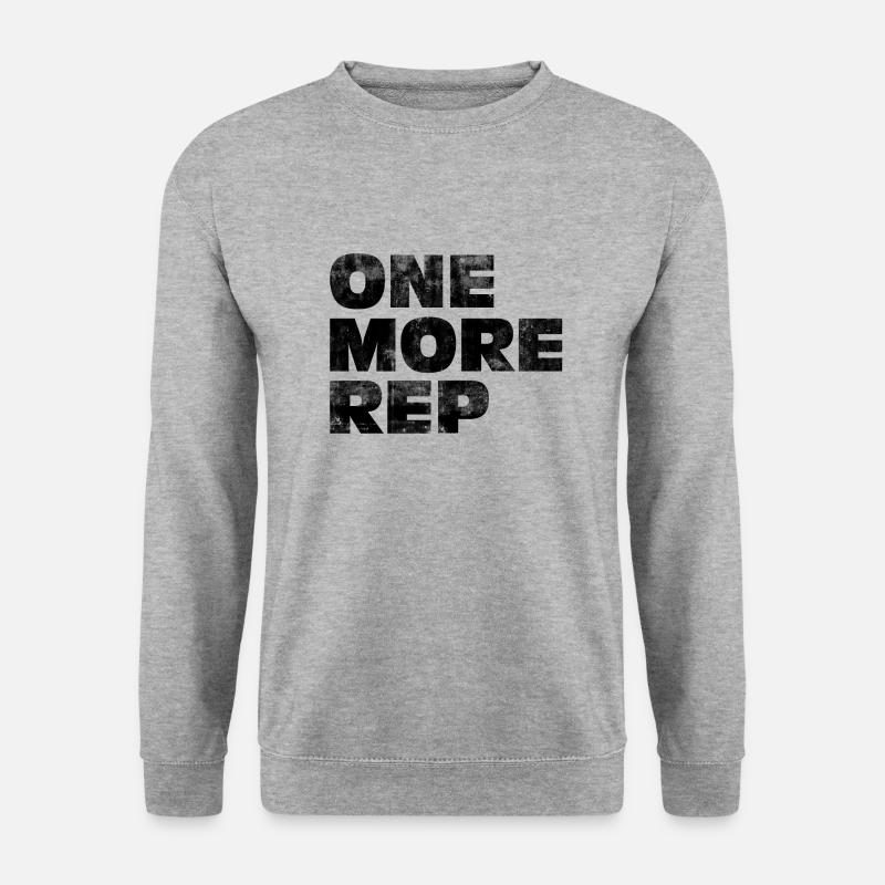 One More Rep used - Unisex Pullover - Weißgrau meliert