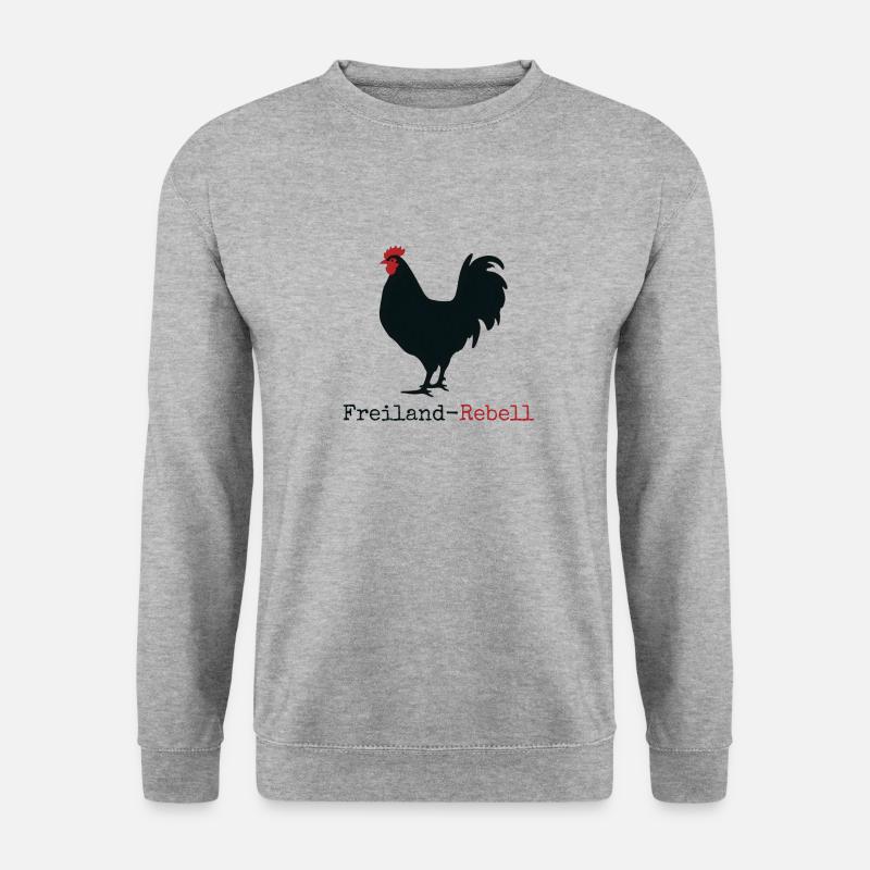 Freiland Rebell - Unisex Pullover - Weißgrau meliert