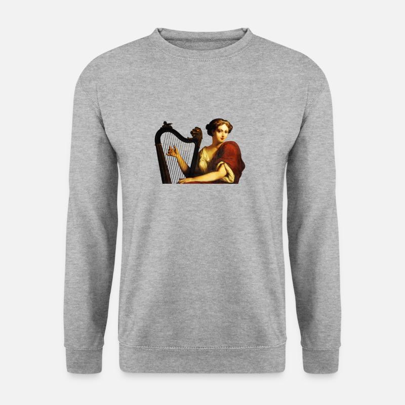 Kunst, Malerei, Musik - Unisex Pullover - Weißgrau meliert