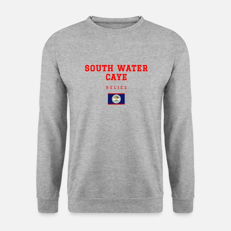 South Water Belize - Unisex Pullover - Weißgrau meliert