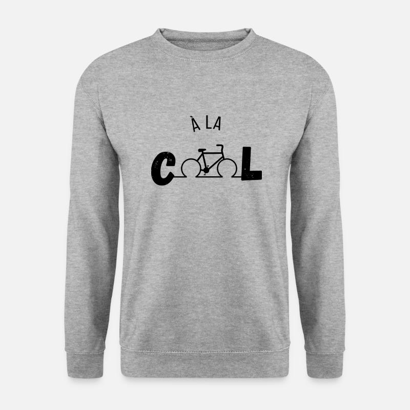 Cool - Fahrrad-Geschenkidee - Unisex Pullover - Weißgrau meliert