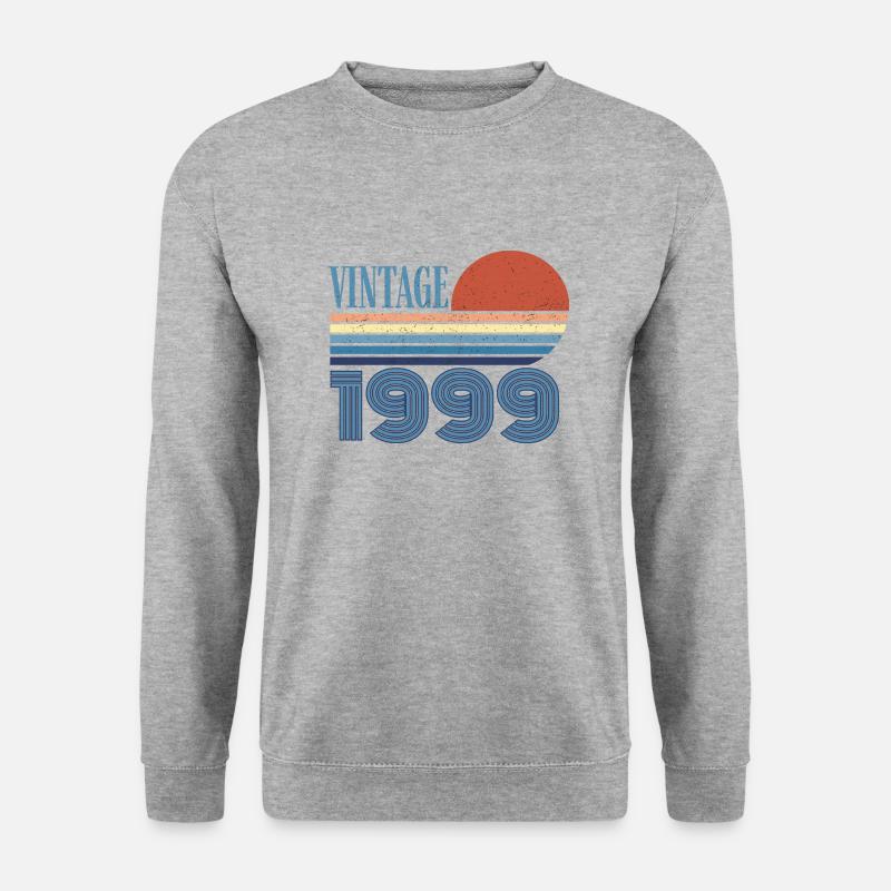 Jahrgang 1999 - Unisex Pullover - Weißgrau meliert