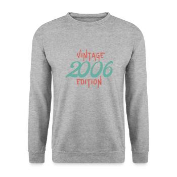 Vintage 2006 edition - Unisex Sweatshirt - salt & pepper - Front - Alina (178cm) & Michal (187cm)