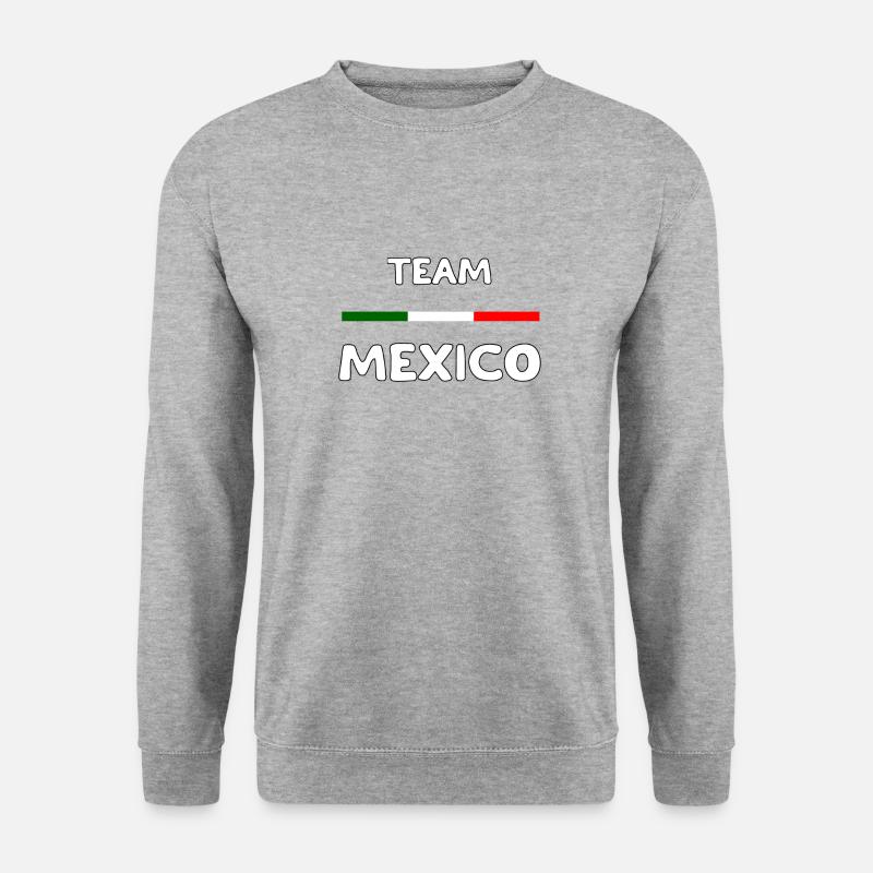 TEAM MEXIKO - Unisex Pullover - Weißgrau meliert
