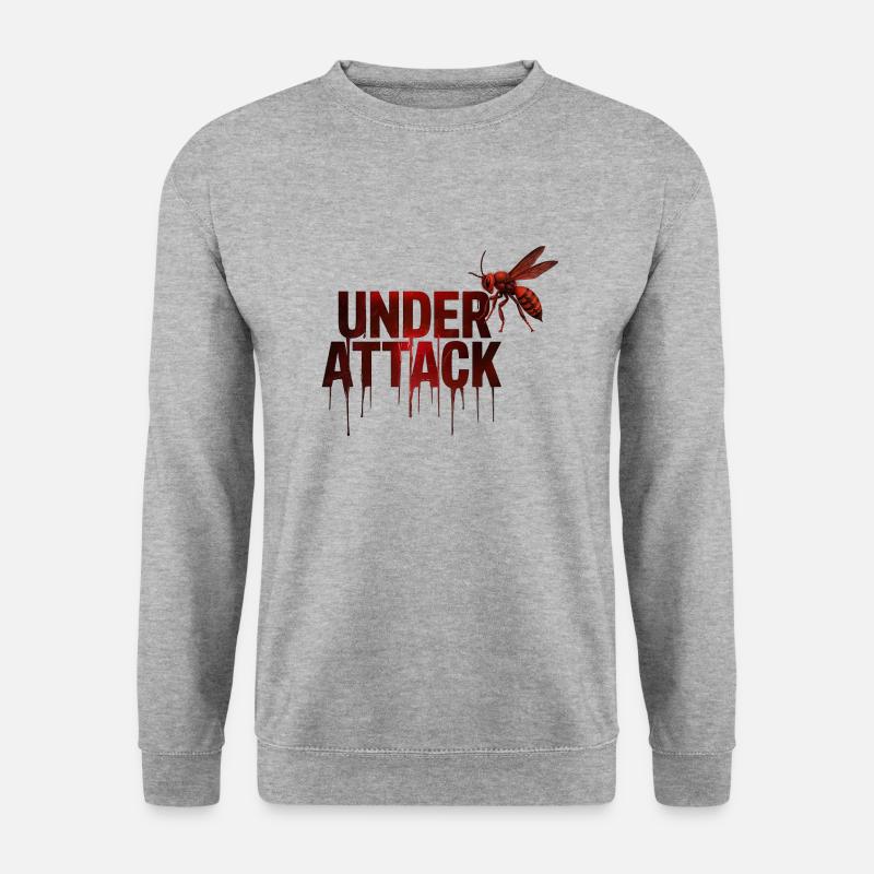 Under Attack - Unisex Sweatshirt - salt & pepper