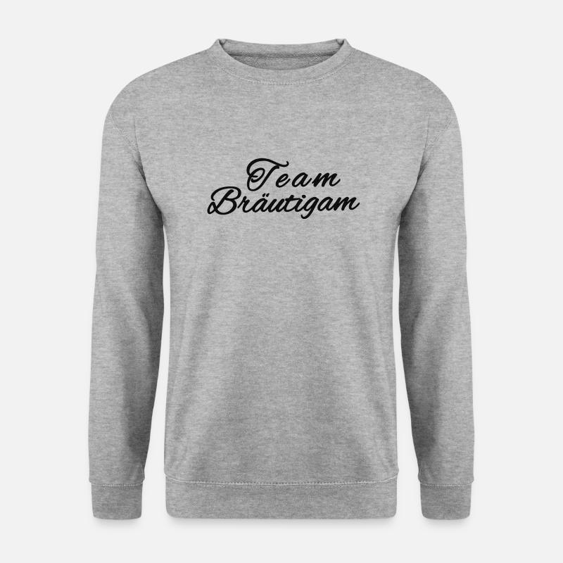 Team Bräutigam - Unisex Pullover - Weißgrau meliert