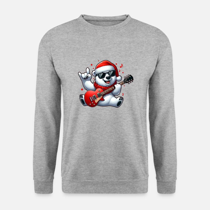 Eisbär 10 - Unisex Pullover - Weißgrau meliert