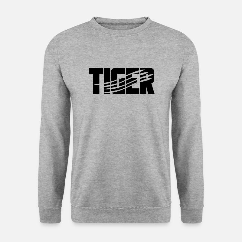 Tiger Krallen Kratzspuren - Unisex Pullover - Weißgrau meliert