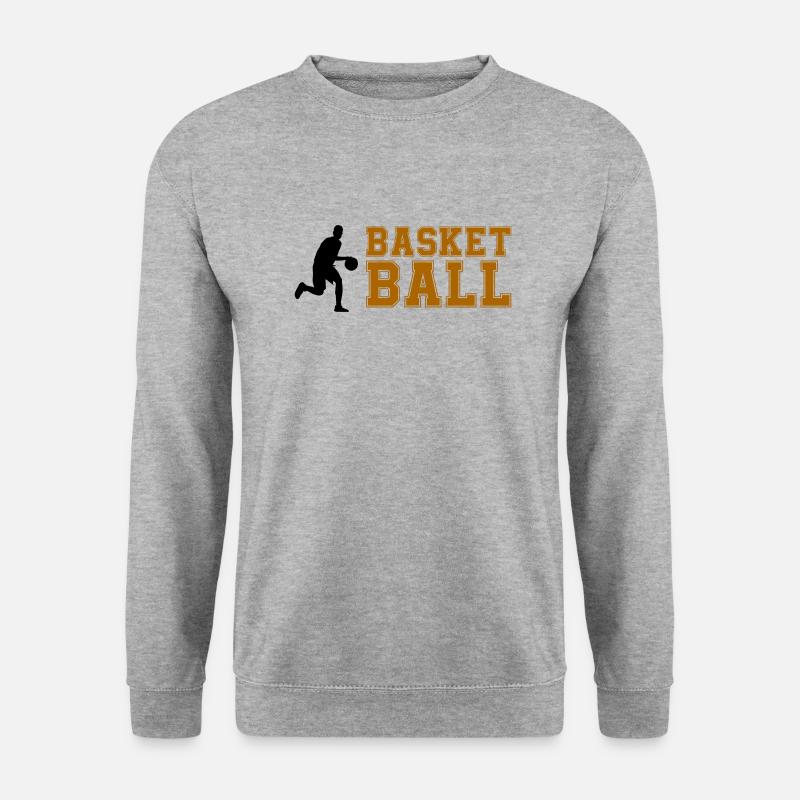 basketball - Unisex Pullover - Weißgrau meliert