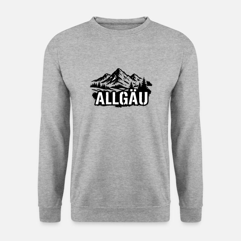 Allgau - Unisex Pullover - Weißgrau meliert