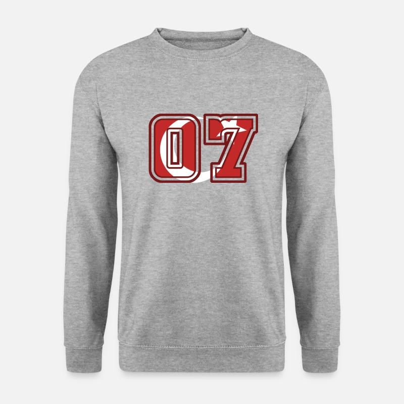 Antalya - Unisex Pullover - Weißgrau meliert