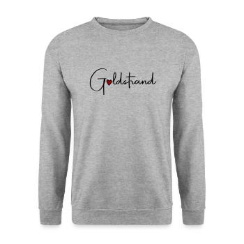 Vacances Golden Sands Heart - Sweat-shirt Unisexe - gris chiné - Devant - Alina (178cm) & Michal (187cm)