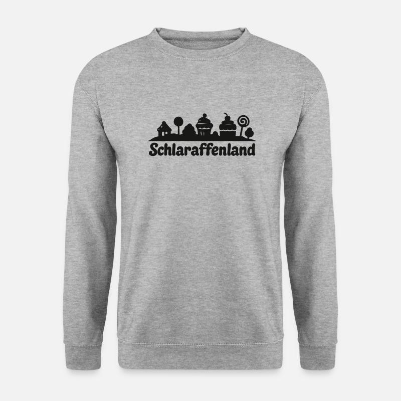Skyline Schlaraffenland - Unisex Pullover - Weißgrau meliert