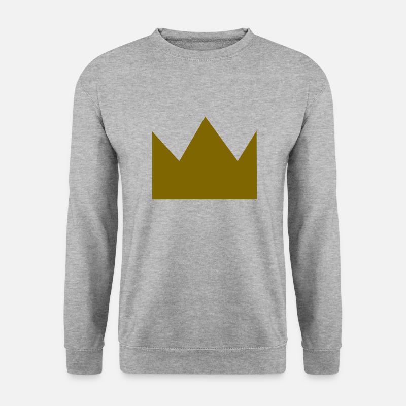 Krone - Unisex Pullover - Weißgrau meliert