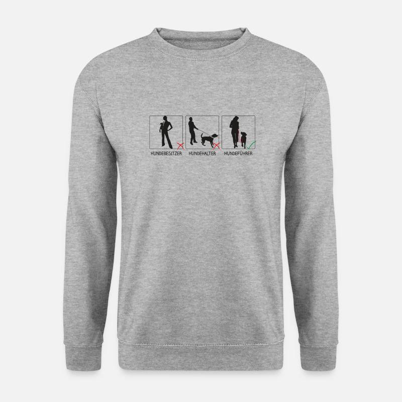 der feine unterschied - Unisex Pullover - Weißgrau meliert