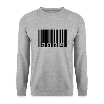 2004 - Unisex Sweatshirt - salt & pepper - Front - Alina (178cm) & Michal (187cm)