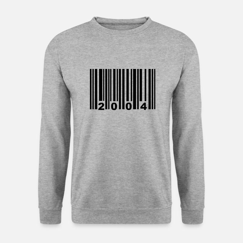 2004 - Unisex Pullover - Weißgrau meliert