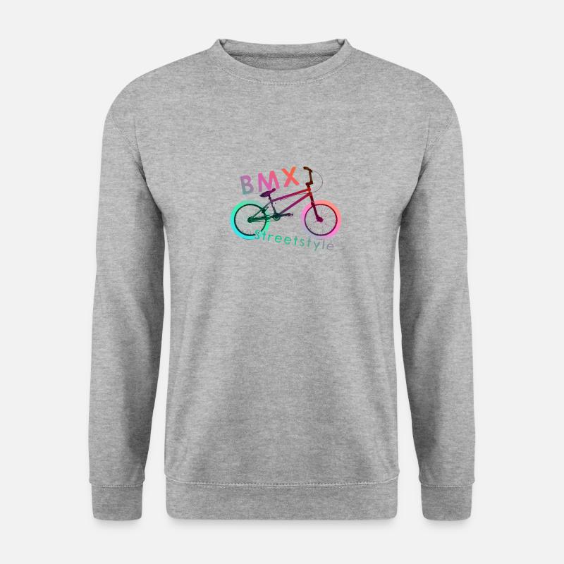 Streetstyle BMX - Unisex Pullover - Weißgrau meliert