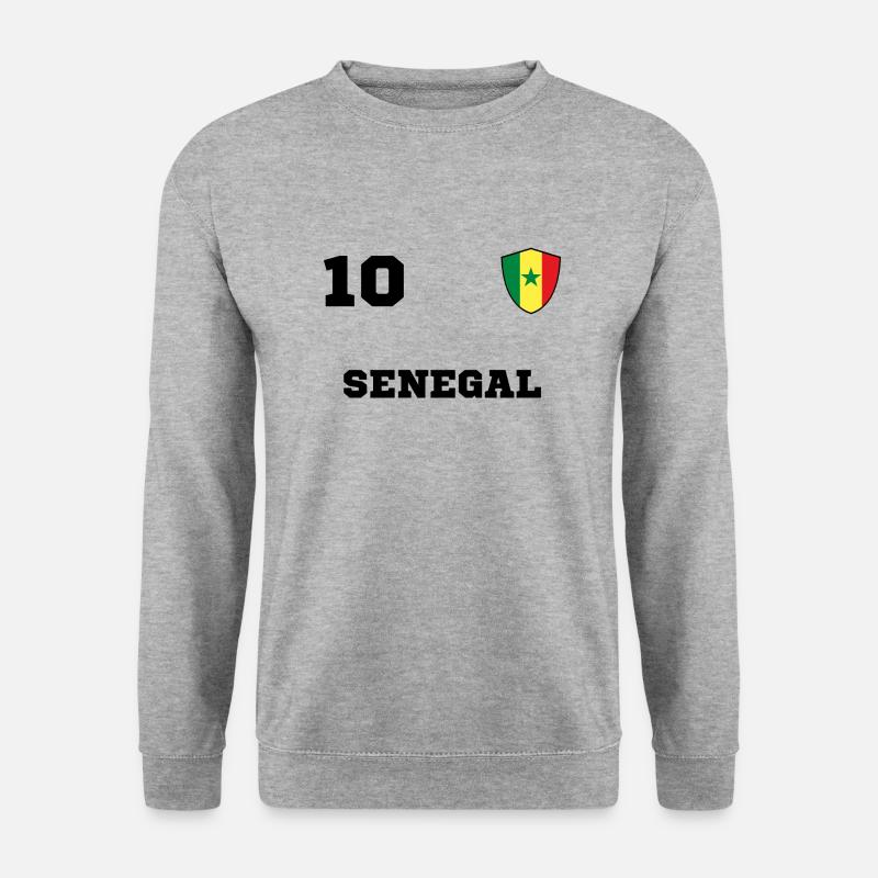 SENEGAL Team Mannschaft - Unisex Pullover - Weißgrau meliert