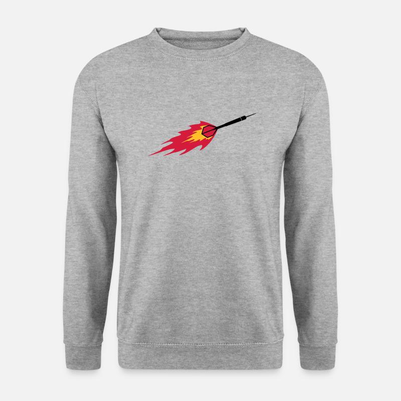 Dart Fire - Unisex Pullover - Weißgrau meliert