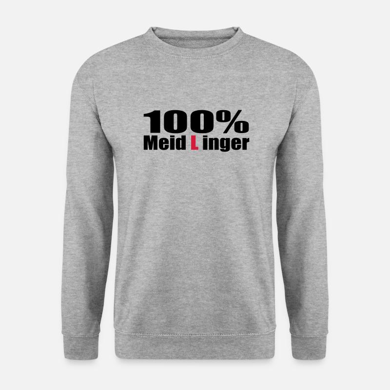 wien meidlinger - Unisex Pullover - Weißgrau meliert
