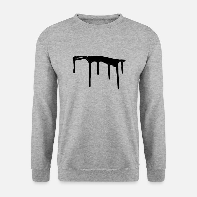 Splash - Unisex Pullover - Weißgrau meliert