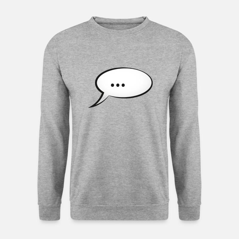 speech bubble - Unisex Sweatshirt - salt & pepper